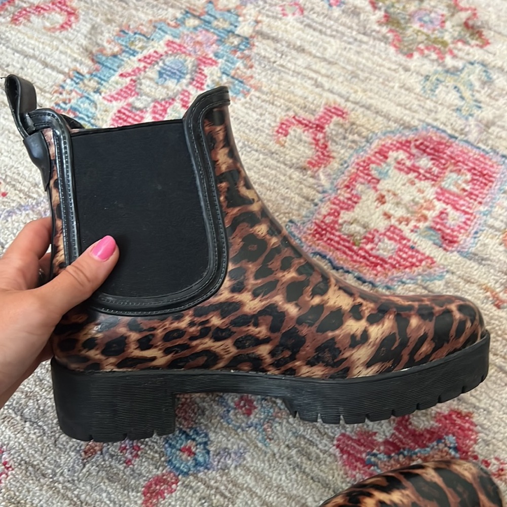 Jeffrey Campbell waterproof Chelsea Rain Boots